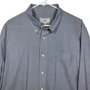 JACK SPADE‎ Mens Blue Stripe Button Down Shirt XXL Bleecker Street New York